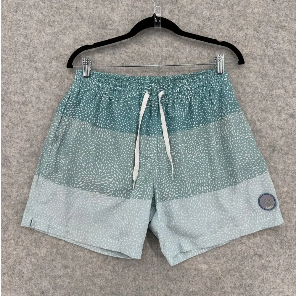 Chubbies The Whale Sharks Quick-Dry 5.5'' Swim Trunks Size Medium